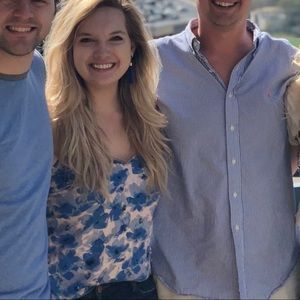 J Crew Blue Floral Cami